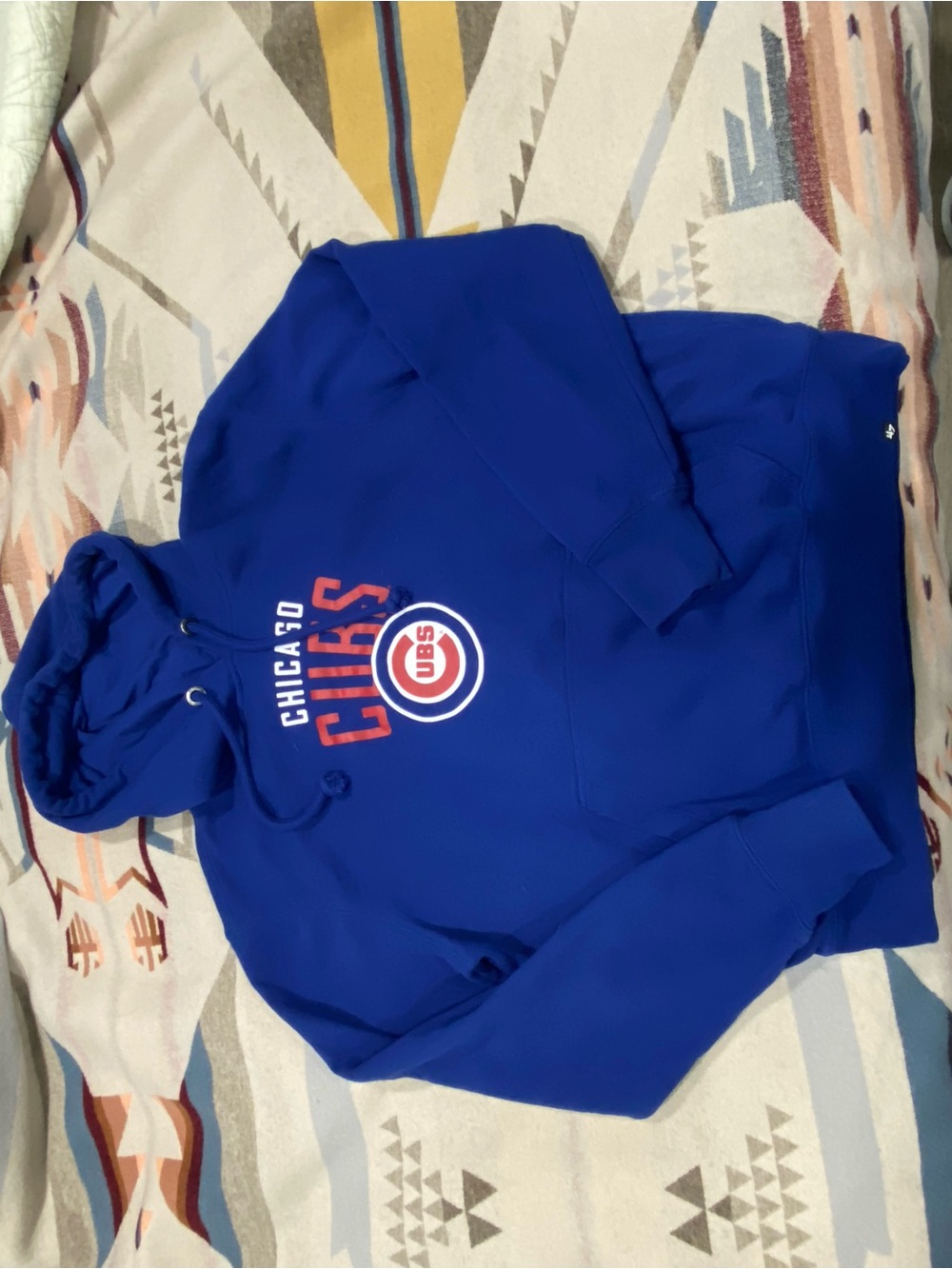 '47 Brand Chicago Cubs Royal Blue Pullover Hoodie